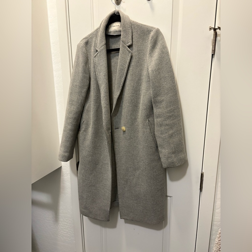 Aritzia Babaton Gray Wool Coat